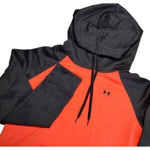 Under Armour Women's Fleece Hoodie Large Orange‎ & Gray